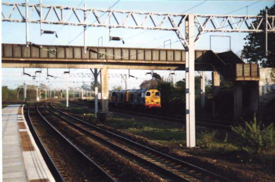 Class 20's on a Nuclear Flask Train at Norton Bridge