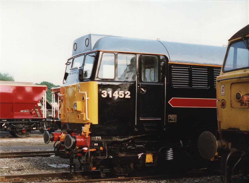 31452 in Fraggonset Livery at Toton.