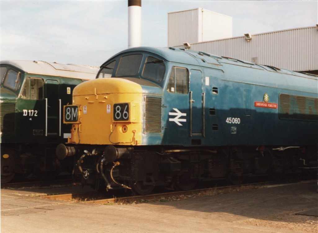 45060 in BR Blue Livery at Toton.