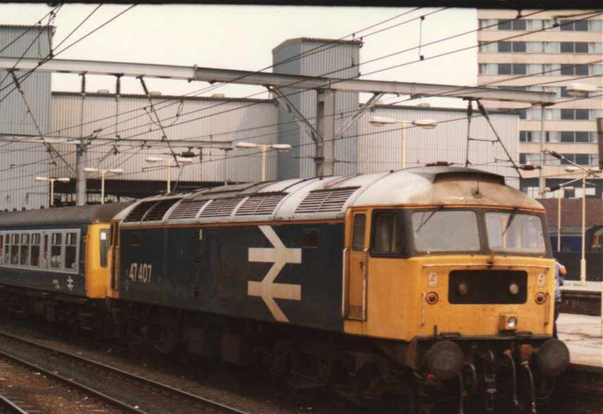 47407 in BR Revised Blue Livery at Leeds.