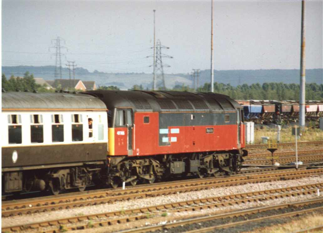 47796 in Rail Express Systems Livery at Toton.