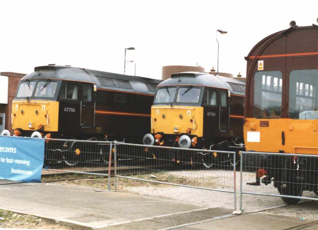 47798 & 47799 in Royal Train Livery at Toton.