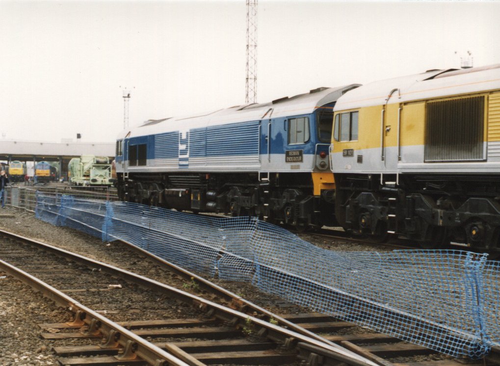 59001 & 59101 at Toton.