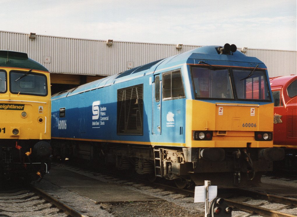 60003 in British Steel Livery at Toton.