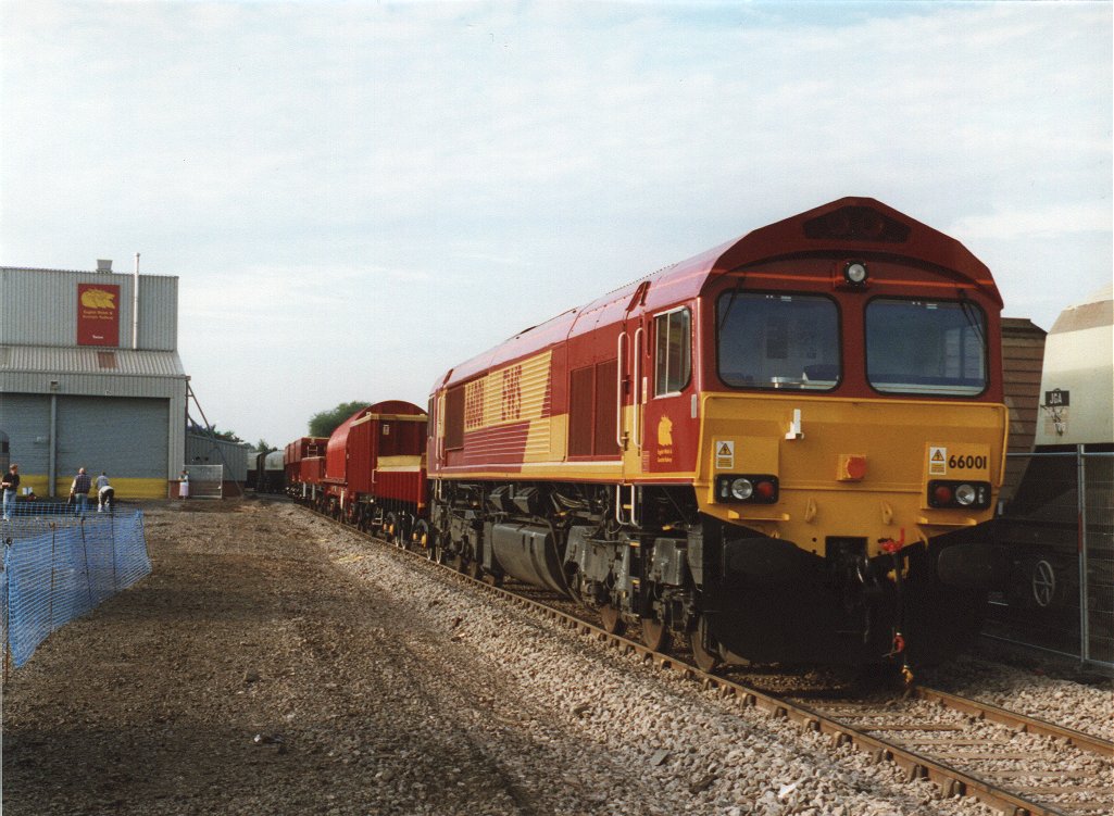 66001 EWS Livery at Toton.