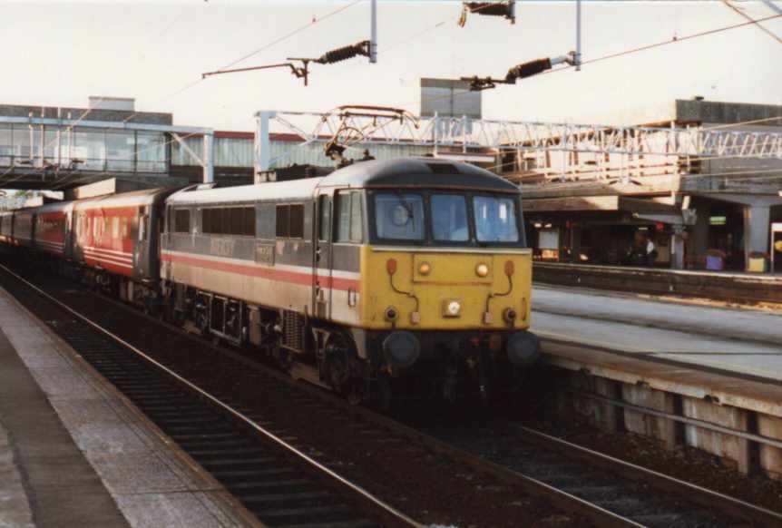 86212 in Swallow Intercity Livery at Stafford.