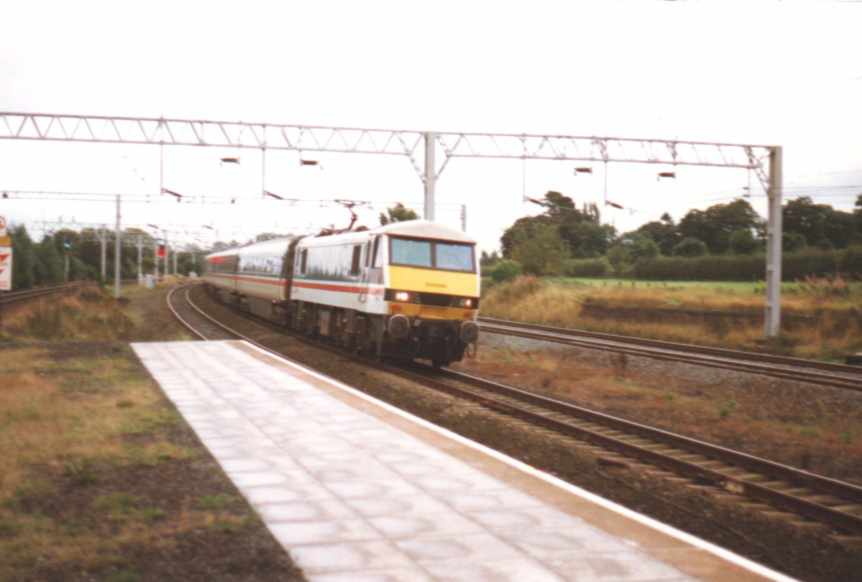 90xxx in Swallow Livery at Norton Bridge.