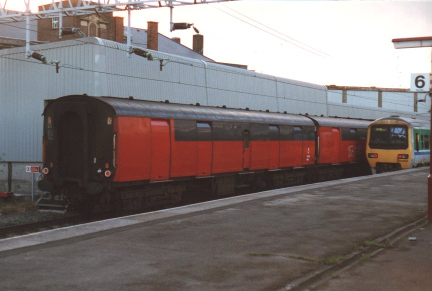 Postal in Rail Express System Livery at Toton.