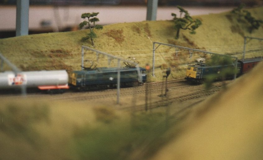 76's in BR Blue Livery at Deep Car Shown at Grantham 1998.