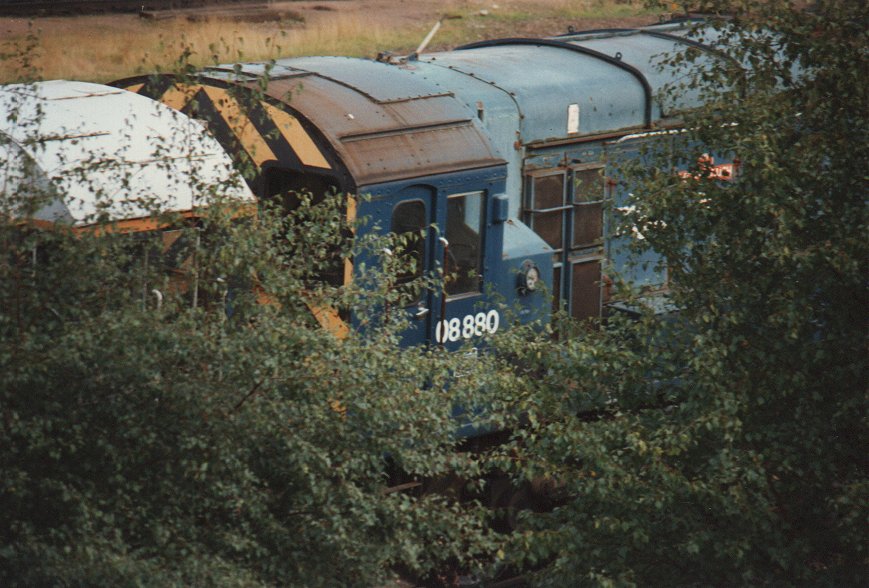 08 880 in BR Blue Livery at Tinsley.