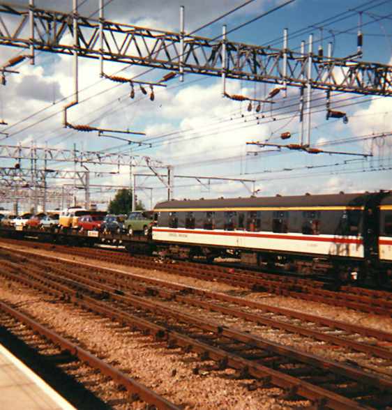 Motorail Flatbed at Crewe.